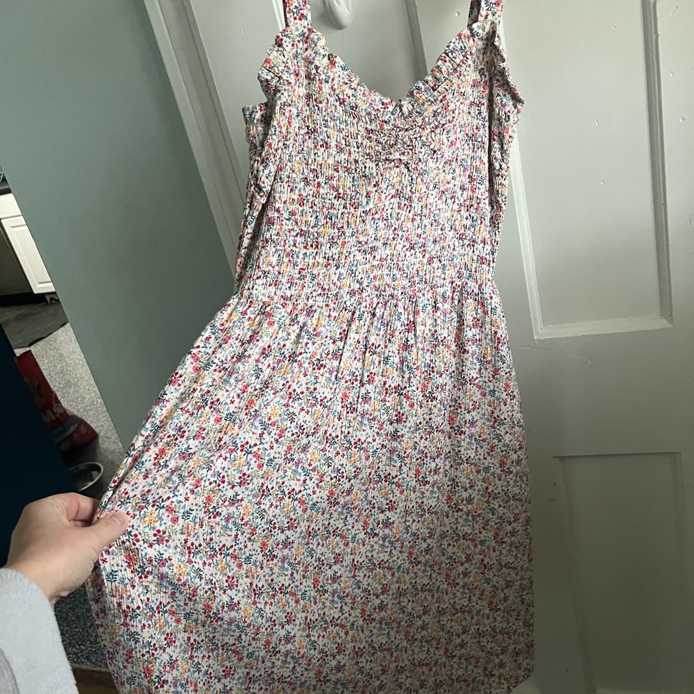 NWT Market & Spruce Yara Ditsy Floral Smocked Sweetheart Dress Cottagecore - Picture 4 of 12